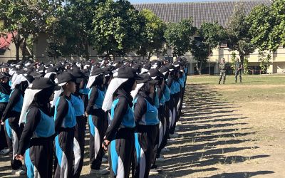 Gandeng Koramil Cangkringan, SMKN 1 Cangkringan Tempa Karakter Bela Negara dan Daya Juang Siswa Kelas XII